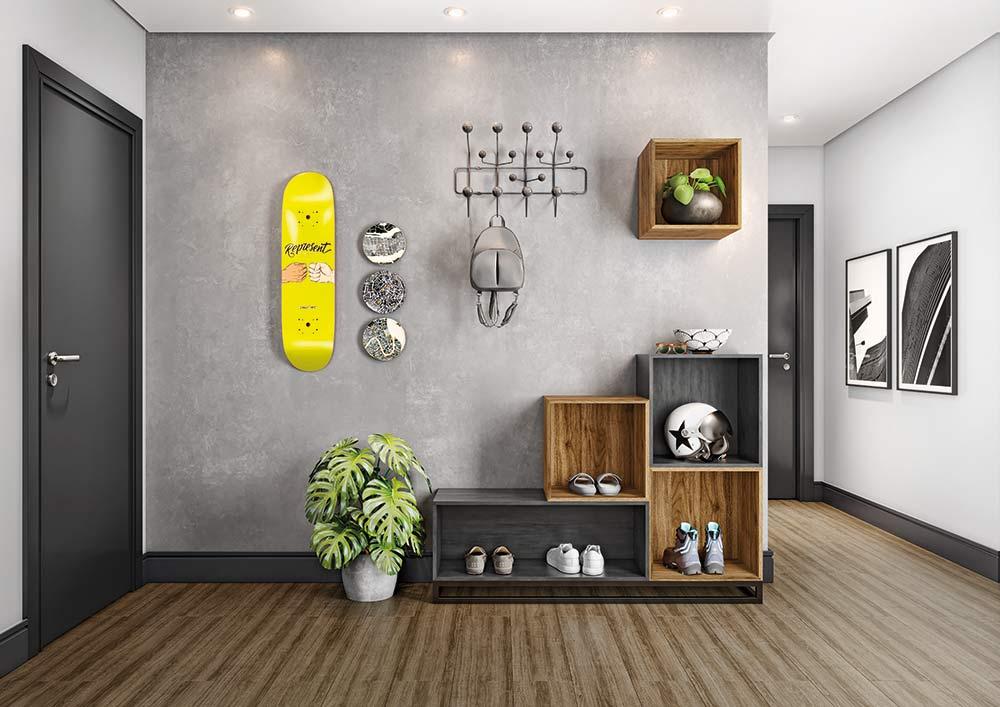 Hall_MDF-Raízes-Carbono-e-Noce-Oro