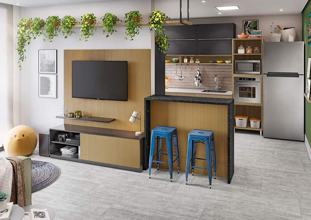 Sala-Planeta---MDP-Perffect-Wood-Elmo-Canaletado-+-Perffect-Touch-Preto-Ônix-+-BP-TX-Nero-Marquina-