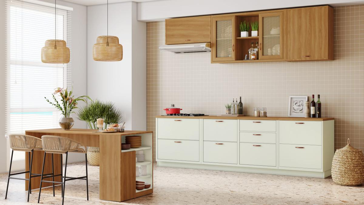 MDP Cozinha - MDP Perffect Wood Colors Arenas + Perffect Wood Nogal Manchester