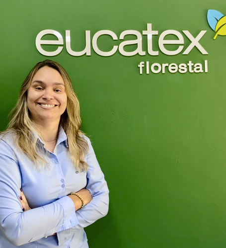 Naiara Cristina Arantes de Carvalho, gerente de tecnologia e meio ambiente da Unidade Florestal Eucatex.
