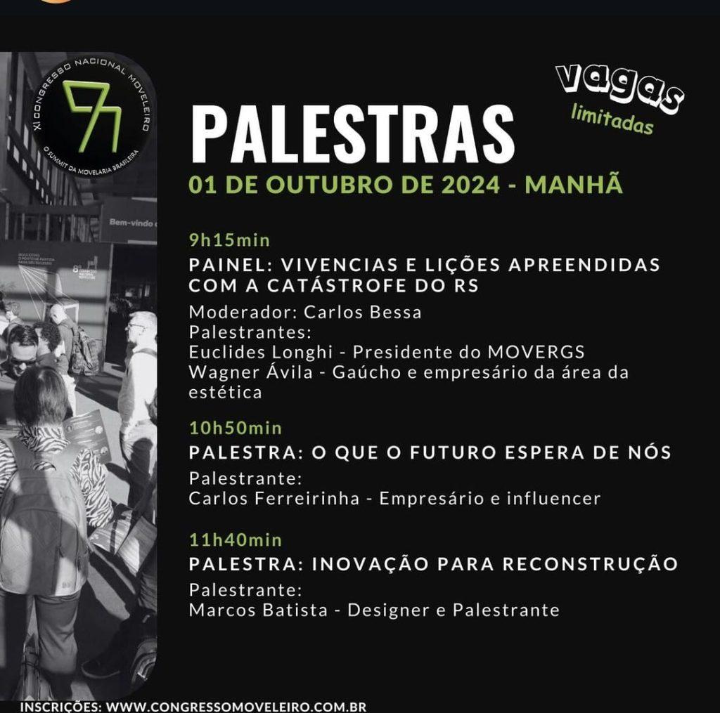 XI Congresso Nacional Moveleiro: programação dia 01
